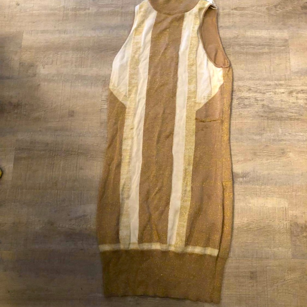 Forever brand silk accent long dress/shirt Sz. M